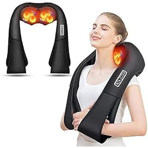 AERLANG Shiatsu Back and Neck Massager, Back Massager Deep Tissue Kneading Neck and Shoulder Massage with Heat, Electric Massage Pillow Fathers Day Gift Ideas from Daughter Son(NOT Cordless)