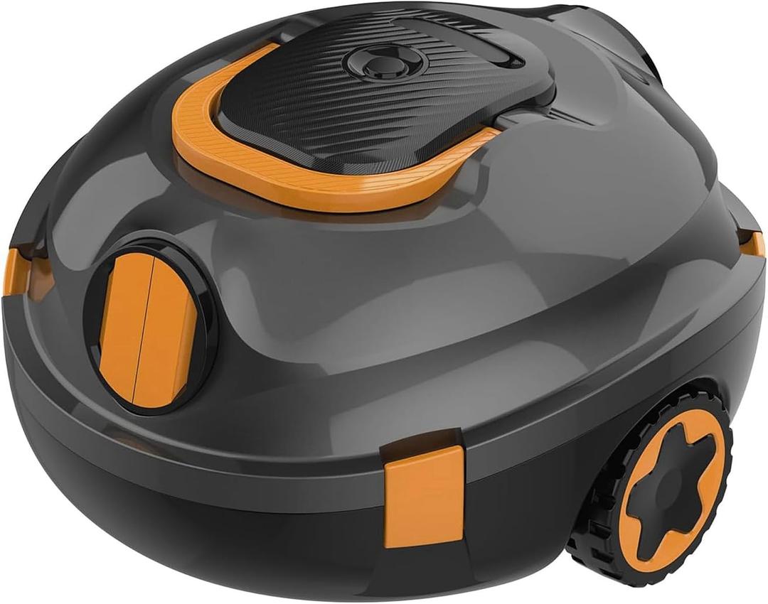 EZIOOV Robotic Pool Cleaner, Cordless Pool Vacuum for Above Ground & Inground Flat Pools with Dual Motors, 150 Min Runtime, Auto-Parking, Powerful Pool Vacuum Robot for Up to 1300 Sq.Ft