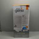 Diaper Genie Platinum Pail (Lilly White) is Made of Durable Stainless Steel and Includes 1 Easy Roll Refill with 18 Bags That can Last up to 5 Months.
