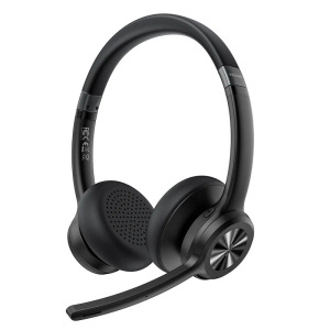 TECKNET Bluetooth V5.2 Headphones with AI Noise Cancelling Microphone
