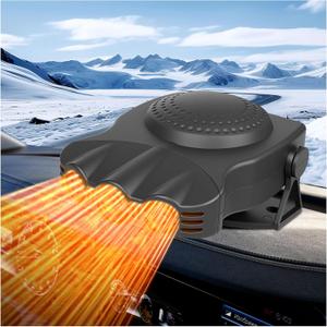 Car Heater 12V 200W 2-in-1 Defroster & Defogger, Fast Heating, Large Airflow, 360 Rotation, Durable High-Temp Design for All 12V Vehicles
