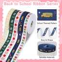 2 x 5 Pcs Back to School Ribbon 3/8 Inch 25 Yards First Day of School Crafts