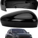 Passenger Side Mirror Cover Replacement for Ford Escape SE 2020 2021 2022 2023 2024, Escape SEL 2020-2024 - Right Side Mirror Covers, Rear View Mirrors Cap Accessories Without Lamp, Black