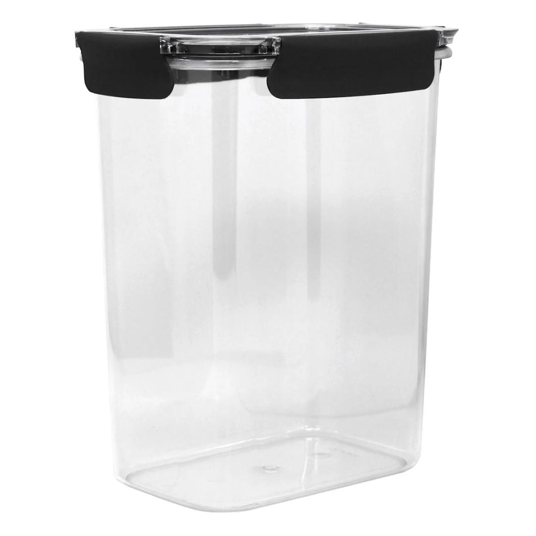 Airtight Food Storage Container with Lid Clear/Grey - optimal for pantry organization flour sugar and food storage