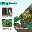 Lature Garden Stakes 3FT 25pcs, Plastic Coated Steel Stakes Specifically Designed for Climbing Plants, Ideal for Tomatoes, Beans, Cucumbers, Peppers, Vines, and More Plant Growth