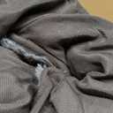 KSIIA Orthopedic Dog Bed Dog Crate Bed Waterproof for Large Dogs Deluxe Plush Washable Pet Mat with Egg Crate Foam & Removable Cover, 35 x 22 Inch, Gray (Light Grey)