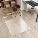 Glass Chair Mat 46" x 46" Tempered Glass Office Chair Mat
