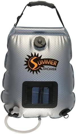 Advanced Elements 5 Gallon Summer Shower / Solar Shower, Silver/ Black