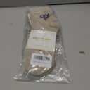 COTTON DAY Women's Soft Combed Cotton Socks Seamless Toe Black White Navy