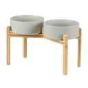 Dog Bowls Elevated, Ceramic Dog Food and Water Bowl Set