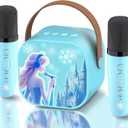 Frozen Toys for Girls Mini Karaoke Machine for Kids Princess Toys 3 4 5 6 7 8 9 10 Year Old Girl Birthday Gifts Kids Toys Toddler Wireless Microphones