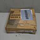 12X Large Magnifying Glass with Light and Stand, 5.2 Inch Magnifier with 5 Color Modes Stepless Dimmable, Hands Free Magnifying Glass Desk Lamp for Reading Crafts Repair Close Work, Black