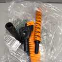 33" Extendable Snow Brush and Ice Scraper for Car Windshield, 2-in-1 Car Snow Brush & Ice Scraper with 360 Pivoting Brush Head and Comfortable Foam Grip for SUV Trucks Sedans, Orange