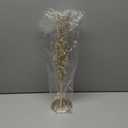 Meanplan 20 in Crystal Christmas Trees Decoration Xmas Crystal Artificial Christmas Tree Ornaments for Tabletop Centerpieces Bottle Brush Trees with Iron Base for Xmas Decor Gifts Home Fireplace Decor