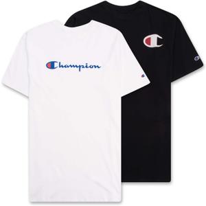 Champion Big and Tall T Shirts for Men 2 Pack Graphic Mens Big and Tall Tees  White Black 2XLT