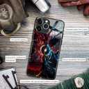 King of Curses vs Six Eyes Anime Case for iPhone 15 Pro Max, Glossy Cover