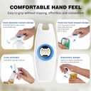 2 x NTOUSIUY 5-in-1 Multifunctional Bottle Openers, Easy to Open Beer & Soda Can Opener, Pull Tab & Jar Opener, and Water botter; For the Senior, Children, Women, Weak Hands, Drink Lovers(Purple)