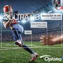 Optoma UHZ66 Technology 4000-Lumen UHD 4K Laser Projector - White