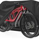 Zettum Bike Cover for 2 Bikes - 600D Bike Covers Outdoor Storage Waterproof & Heavy Duty, Bicycle Cover for 2 eBike, Mountain Bike, Road Bike, Hybrid Bike, Beach Cruiser Bike, Scooter and More (1) Basic - Stationary)