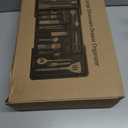 Large Silverware Drawer Organizer, Expandable From 21 to 36 Inches With 14 Slot, BPA Free Plastic Utensil Tray for Kitchen, Adjustable Flatware and Cutlery Holder for Spoons Forks Knives, Black