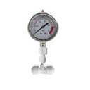 Water Pressure Gauge Oil Filled Stainless-Steel 2-1/2" Dial Size Dual-Scale with 1/4" Lower Mount for RO System(0-1kg(MPa)/0-150psi)