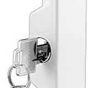 Prime-Line C 1120 Sliding Door Outside Pull, with Key, White Diecast (Single Pack)