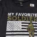 Womens My Favorite Soldier Calls Me Grandma Solider Grandma T-Shirt Medium