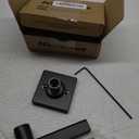 Kwikset Casey Dummy Door Handle, Single Sided Lever for Closets, French Double Doors, and Pantry, Matte Black Non-Turning Reversible Interior Push/Pull Lever, with Microban Protection (1 count)