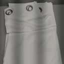 NICETOWN 100% Blackout Window Curtain Panels, Cold and Full Light Blocking Drapes with Black Liner for Nursery, 84 inches Drop Thermal Insulated Draperies (White, 2 Pieces, 52 Wide Each Panel)