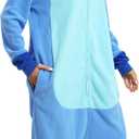 Wishliker Unisex Adult Onesie Pajamas Animal Onesies Women Men Christmas Halloween Cosplay Costume Sleepwear (Blue, XL)