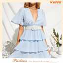 WHIPPY Wide Woven Belt for Women Rattan Braided Waist Belt Fashion Boho Straw Raffia Belt for Dresses (White)