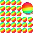 Macarrie 30 Pcs Playground Balls 6 Inches Dodgeball Kick Balls for Kids Adults Colorful Inflatable Balls Handballs Soccer Basketball Handball Games Camps Schools Outdoors