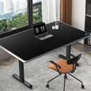 Cacoy 63” x 31.5” Super Large Gaming Mouse Pad, Oversized Giant Desk Matt for Desktop, Non-slip Rubber Base Mouse Mat, XXXL Extended Gamer Keyboard Mouse Mat, Office Computer Desk Pad Protector, Black