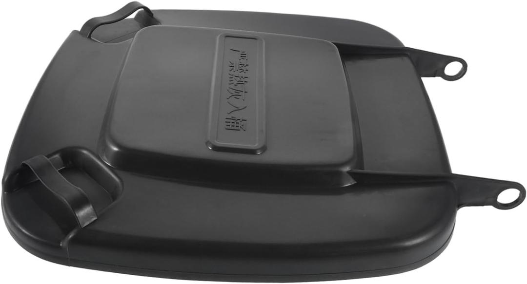 BESTYASH Plastic Garbage Can Lid Replacement Waste Bin Cover for Kitchen and Outdoor Use Fits Standard Trash Bins Prevents Easy to Use