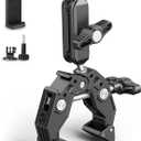 Super Clamp Camera Clamp Mount Monitor 360 Ballhead Magic Arm Double Ball Head Adapter with 1/4"-20 & 3/8"-16 Thread for Canon Nikon DSLR Camera