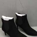 DREAM PAIRS Women's Pointed Toe Stiletto High Heel Ankle Booties (9.5, Kizzy-1 Black/Suede)