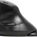 DELUX Wired Ergonomic Vertical Mouse, Vertical Mouse for Medium Hands, Removable Wrist Rest, Silent Click Ergo Mouse, Up to 4200 DPI, 6 Programmable Buttons, Compatible with Laptop/PC (M618XU-Black)