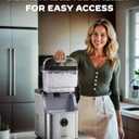 Silonn Nugget Ice Maker Countertop,33Lbs/Day, Includes Scoop & Cleaning
