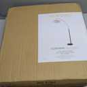 Adesso Floor Lamp, Black & Off-White Paper, Overhead Light, 80”
Corinne 100W Arc Floor Lamp with Oval Shade and Rotary Switch for Living Room, Nursery, Bedroom, or Office Lighting