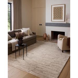 Loloi Amber Lewis Monty Collection MOT-04 Taupe/Beige 2'-7" x 4', .50" Pile Height, Area Rug