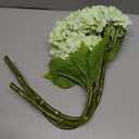 Coferset Light Green Hydrangea Artificial Flowers 3pcs Lifelike Faux Hydrangea Real TouchArtificial Flowers for Outdoors Home Wedding Christmas Office Party Living Room Decoration,22inch