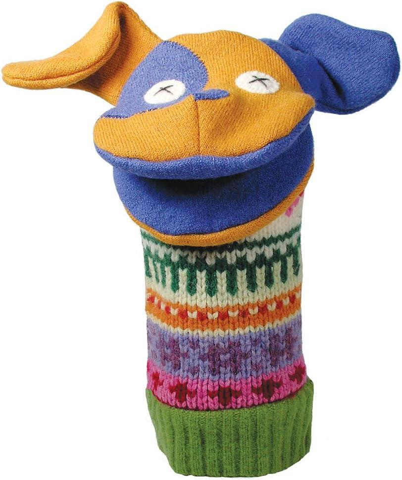 Cate and Levi - Hand Puppet - Premium Reclaimed Wool - Handmade in Canada - Machine Washable (Dog)