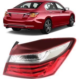 Right Passenger Side Tail Light Compatible with Honda Accord 2016 2017, Rear Tail Lights, Right Brake Turn Signal Taillight, Passenger Side Taillamp Replace HO2805108