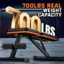 Lusper Weight Bench for Home Gym, Adjustable and Foldable 700LB Weight Bench, Multi-Purpose Workout Bench for Bench Press Sit up Incline Flat Decline