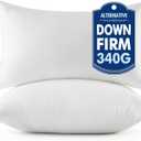 MIULEE Throw Pillows Inserts, Pack of 2 12x24 Inch 100% Virgin Fiber Filling Bed Couch Pillows