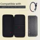 Lebakort Hard Carry Case Compatible with Logitech MX Keys Mini Minimalist Illuminated Keyboard (Graphite Case)