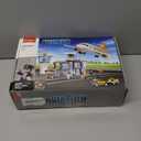 Airplane Building Set, City Airport Passenger Plane Toy, Compatible with Lego Plane, with an Airplane, Control Tower, Terminal, Baggage Cart, 8 Minifigures