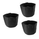 OEIPSMK Black Plants 2pcs 3 5 Gallon Tomato Grow Bags Gardening Barrel Bonsai Container Vegetable Grow Bags Strawberry Starter Bags Aeration Pot Black Felt Across The Mirror Plant (Color : Blackx3pcs