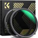 K&F Concept 82mm Magnetic Variable ND Lens Filter ND2-ND32 (1-5 Stops) + 82mm Basic Ring Kit, No X Cross Magnetic Adjustable Neutral Density Filter with 28 Multi-Layer Coatings (Nano-X Series)