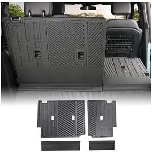 Mabett Rear Seat Back Cover Backrest Protector for Ford Bronco Accessories 2025 2021-2024 with Dog Seat Liner fit Bronco 4-Door 4 Pieces-with Folding Lip (NOT for 2-Door or Bronco Sport)